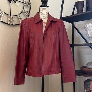 Sonoma Red Leather Jacket - Women's